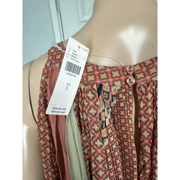 NEW Nikita Mhaisalkar Anthropologie Women's Maxi Dress Large Halter boho MM25 - Picture 6 of 9